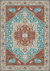 Multi-Colour Vintage Area Rug